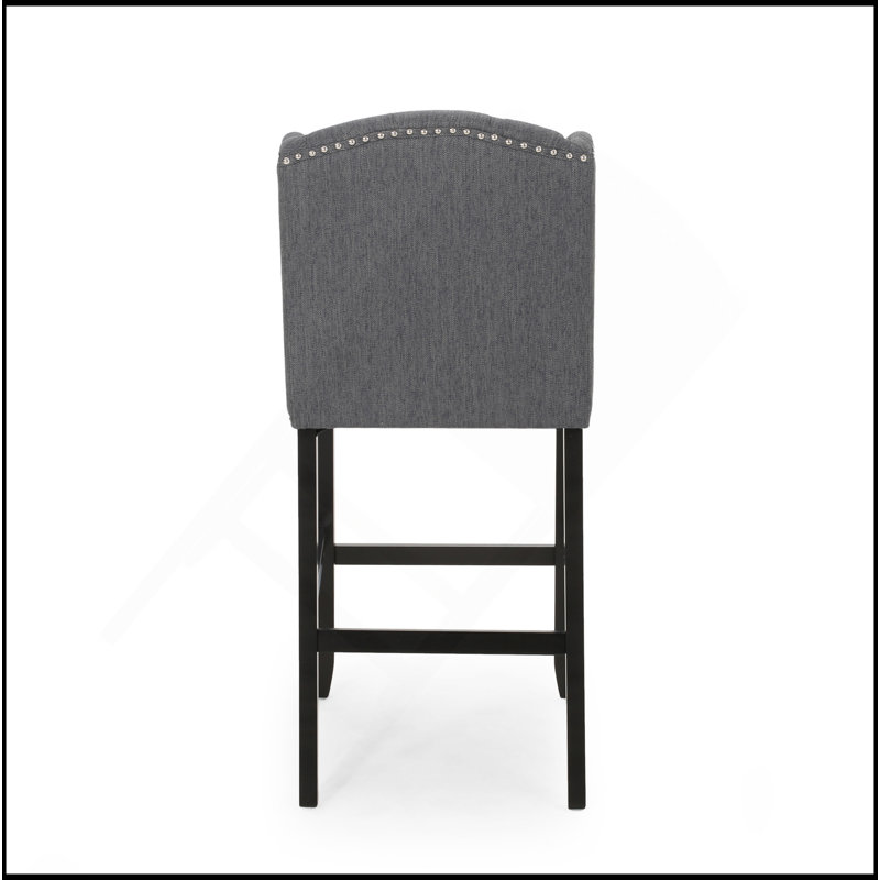 Tabourets de comptoir à oreilles capitonnés contemporains en tissu au design exquis et au confort supérieur