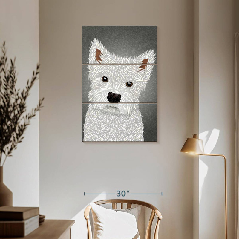 Brampt Cute West Highland Terrier Portrait