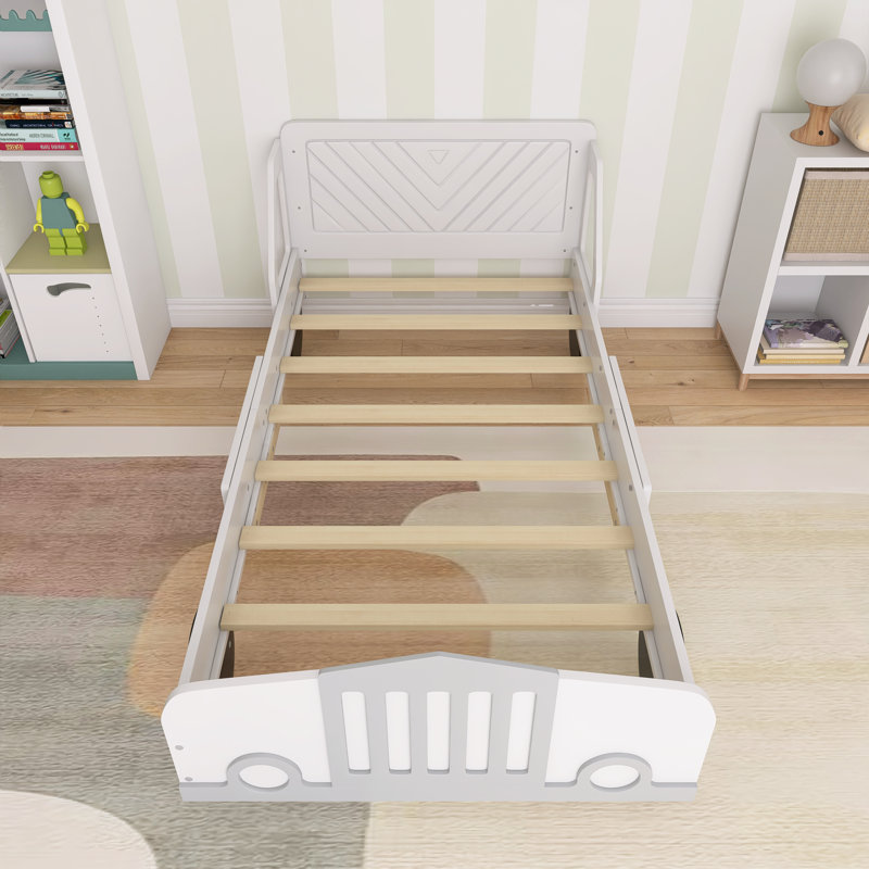 Lit pour enfants Aakilah, Lit simple, Blanc