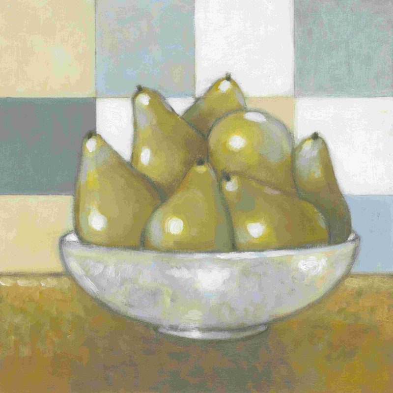 Poires vertes, H 30 po x l 30 po