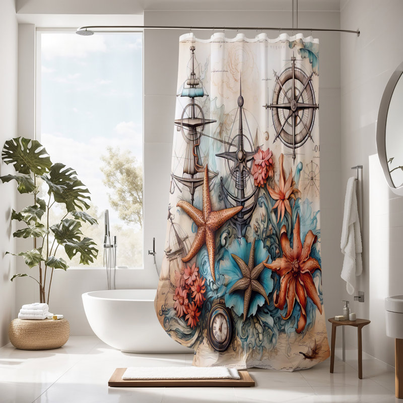 Shower Curtain, 72" H x 70" W