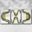 " Analogous Arches I " 3 - Pieces-97760221-97760222