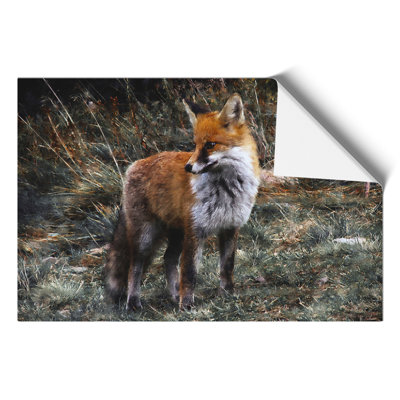 Red Fox Painting - Frameless Print