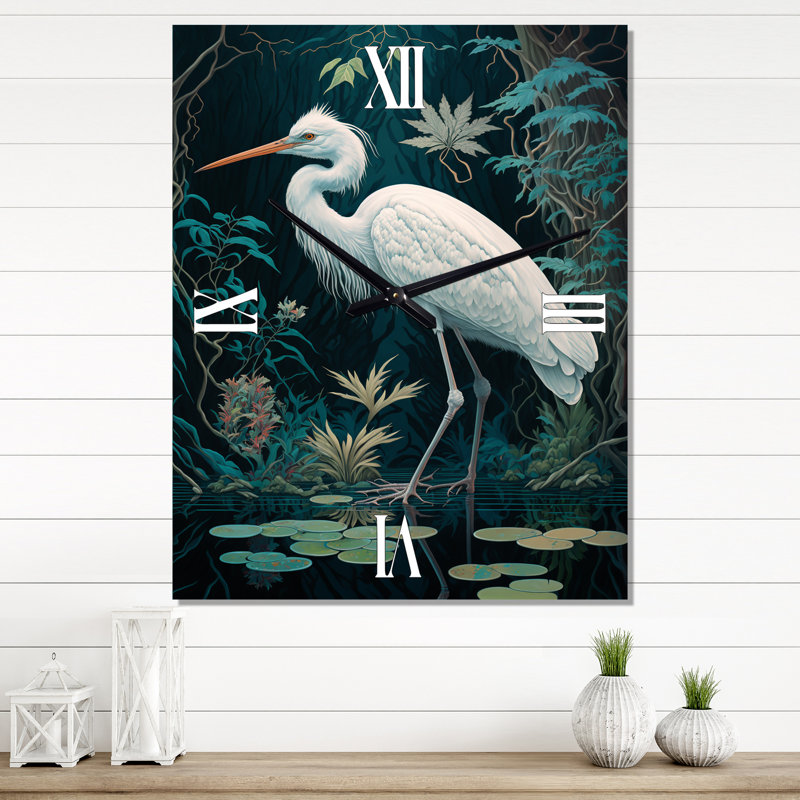 Jernimo - Horloge murale animaux oiseaux, Très grand
