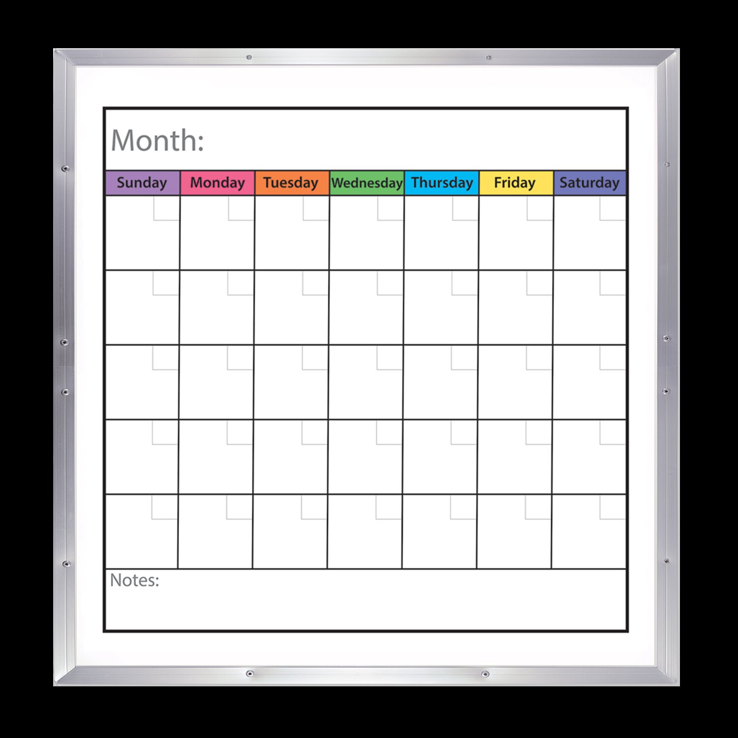 Geyer Instructional Products Tableau blanc mural calendrier