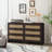 6-Drawers Rattan Storage Console Table-1934766627