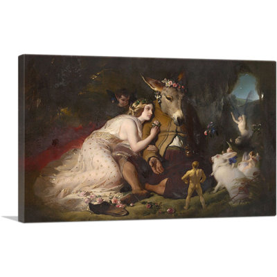 «Scene from A Midsummer Night's Dream 1851» par Edwin Henry Landseer - reproduction d'art sur toile tendue