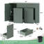 Armoire à déchets coulissante 26 gallons avec tablette et tiroir réglables-130405896-130405902