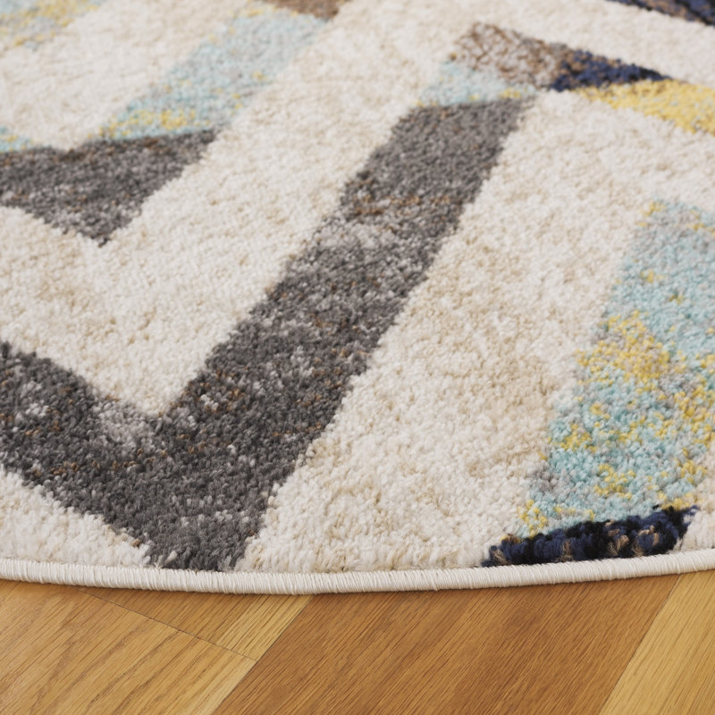Adirondack Performance Chevron Rug, Round 6'