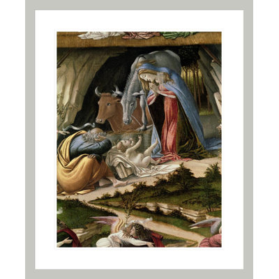 Mystic Nativité (détail) par Sandro Botticelli, impression giclée encadrée
