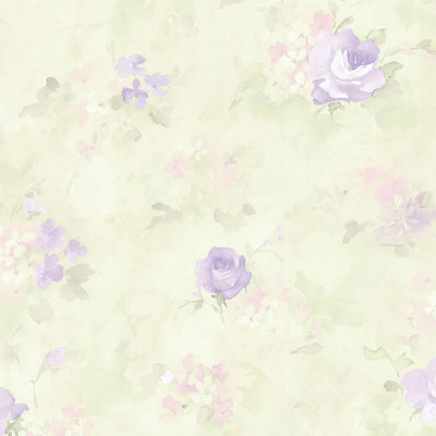 Waterbury Floral Watercolor Roll Wallpaper