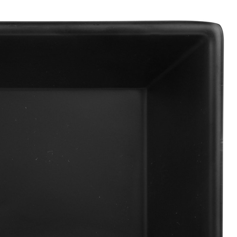 Elite Global Solutions Zen Rectangle Melamine 6 Piece Ramekin / Soufflé Dish Bakeware Set, Black
