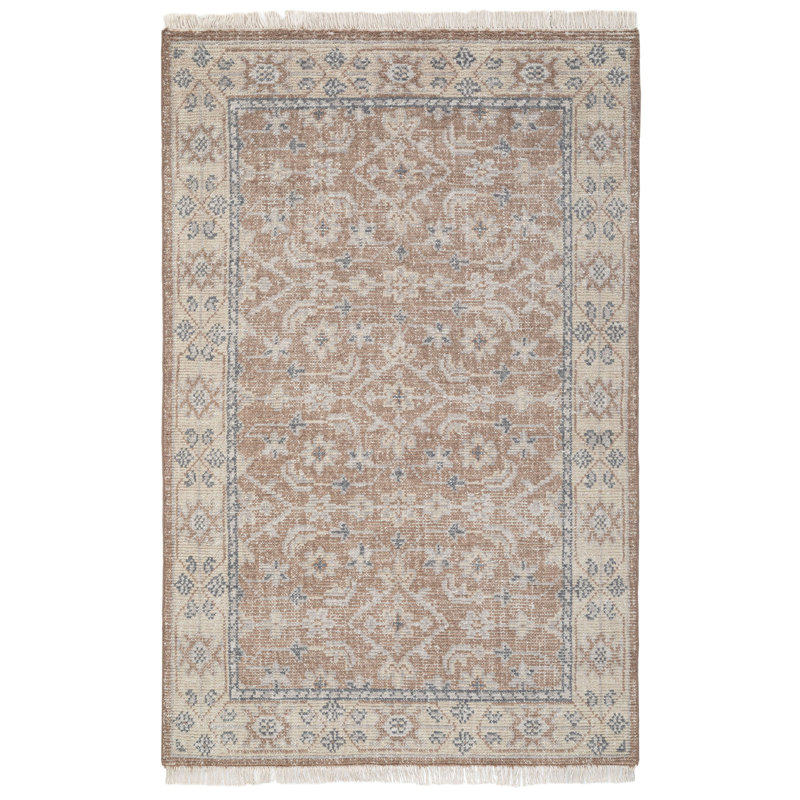 Tapis Aisha en laine noué à la main Maeve, Tapis de couloir 2 pi 6 po x 8 pi