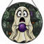 Panneau de vitrail 12 "H Ghost House