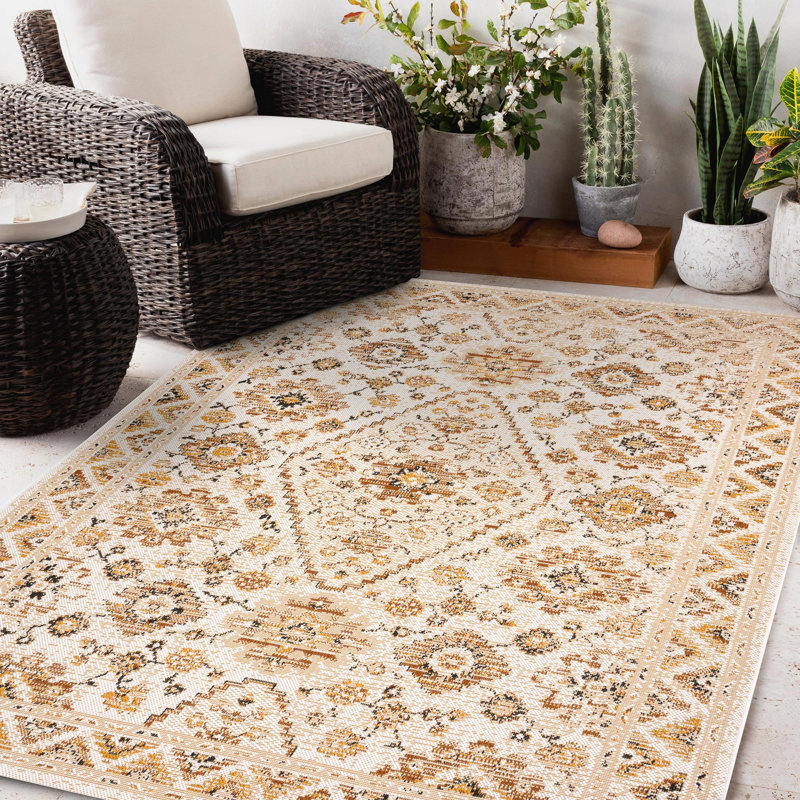 Knowland Oriental Indoor / Outdoor Area Rug, Rectangle 80 x 150cm