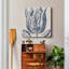 « indigo floral on lin vi », reproduction de peinture sur toile tendue-1407066170