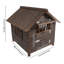 Niche pour chien avec fenêtre et porte-985710561