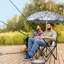 Chaise de pêche portative pour deux personnes avec parasol amovible-859726163