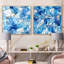 Courtlin - Ensemble de 2 collages carrés à formes abstraites-101856474-101856473