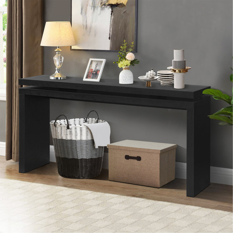 Table d'appoint 60 po Black Farmhouse, Noir