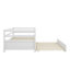 Un ensemble de lit de jour avec un cadre de lit gigogne sous le lit, taille simple-30987103