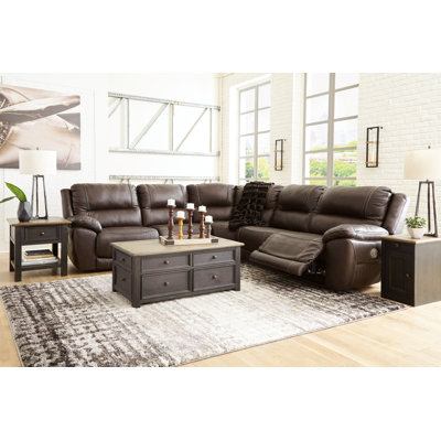 Dunleith 110" Wide Symmetrical Reclining Corner Sectional