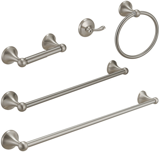 Ensemble de quincaillerie de salle de bain 5 pièces Arris, Bronze frotté à l'huile