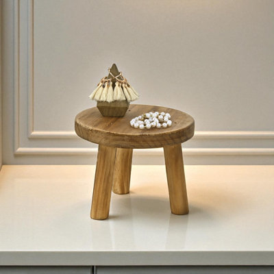 Arianell 7.75" Diameter 3 Leg Wood Stand - Brown