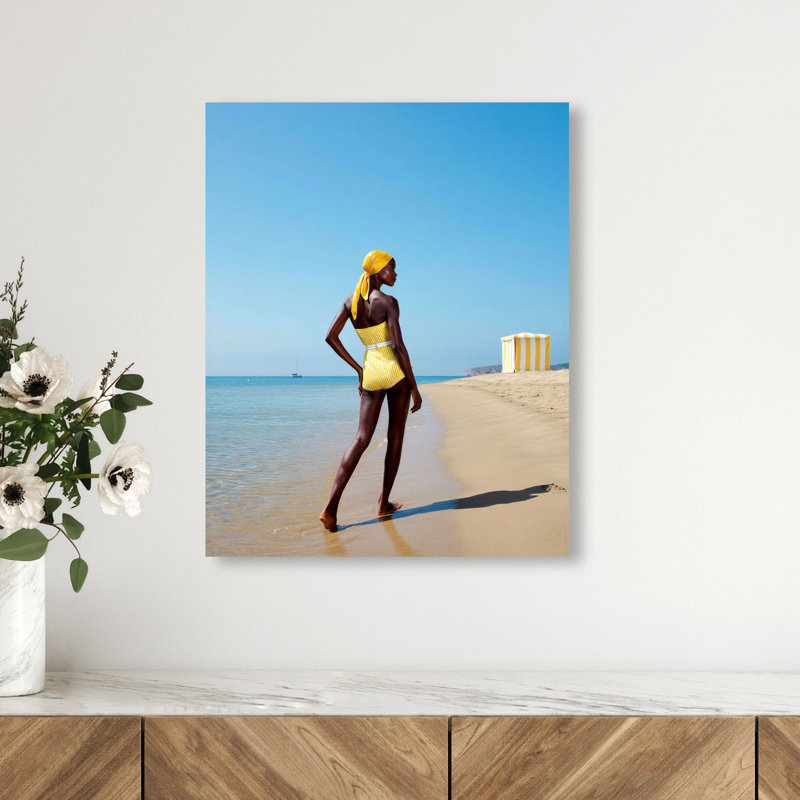 Cabana Muse I Canvas Fashion Print by Oliver Gal, Black Frame, 16 x 20, 16"H x 20"W, Gallery Wrapped