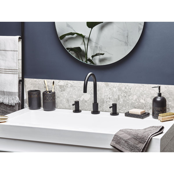 Badezimmerzubehör-Set 5-teilig Mattschwarz – 61 Cm Handtuchstange, Ring, Haken, Toilettenpapierhalter, SUS304 Edelstahl
