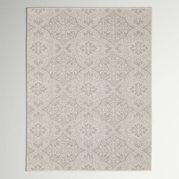 Andover Mills™ Anne Damask Indoor/Outdoor Rug & Reviews | Wayfair