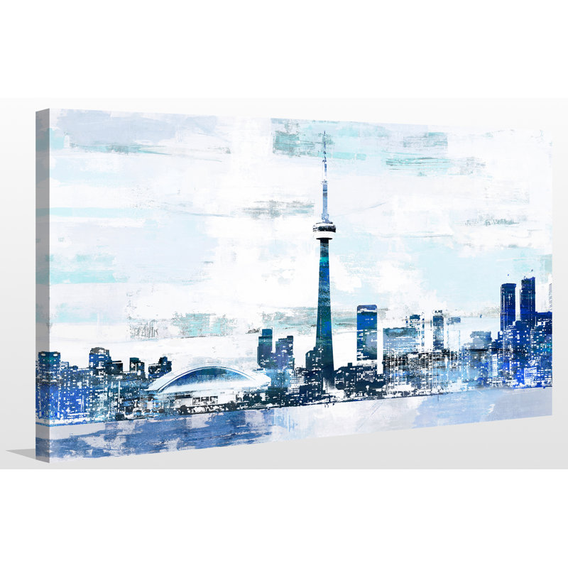 « toronto i », reproduction d’impression sur toile tendue, H 18 po x l 30 po