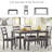 Jaworski 6 - Person Four Leg Base Dining Set