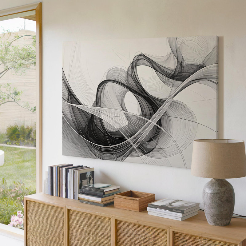Impression sur toile minimaliste et abstraite, H 9 po x l 12 po