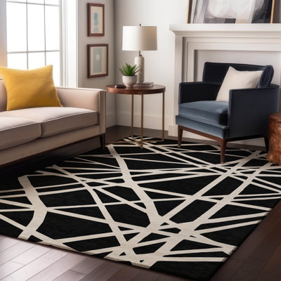 Premium Machine Washable Cossette AMF1040 Geometric Rug