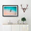 Soaring Seagulls in Abstract - Picture Frame Graphic Art Print-55725880-55725881