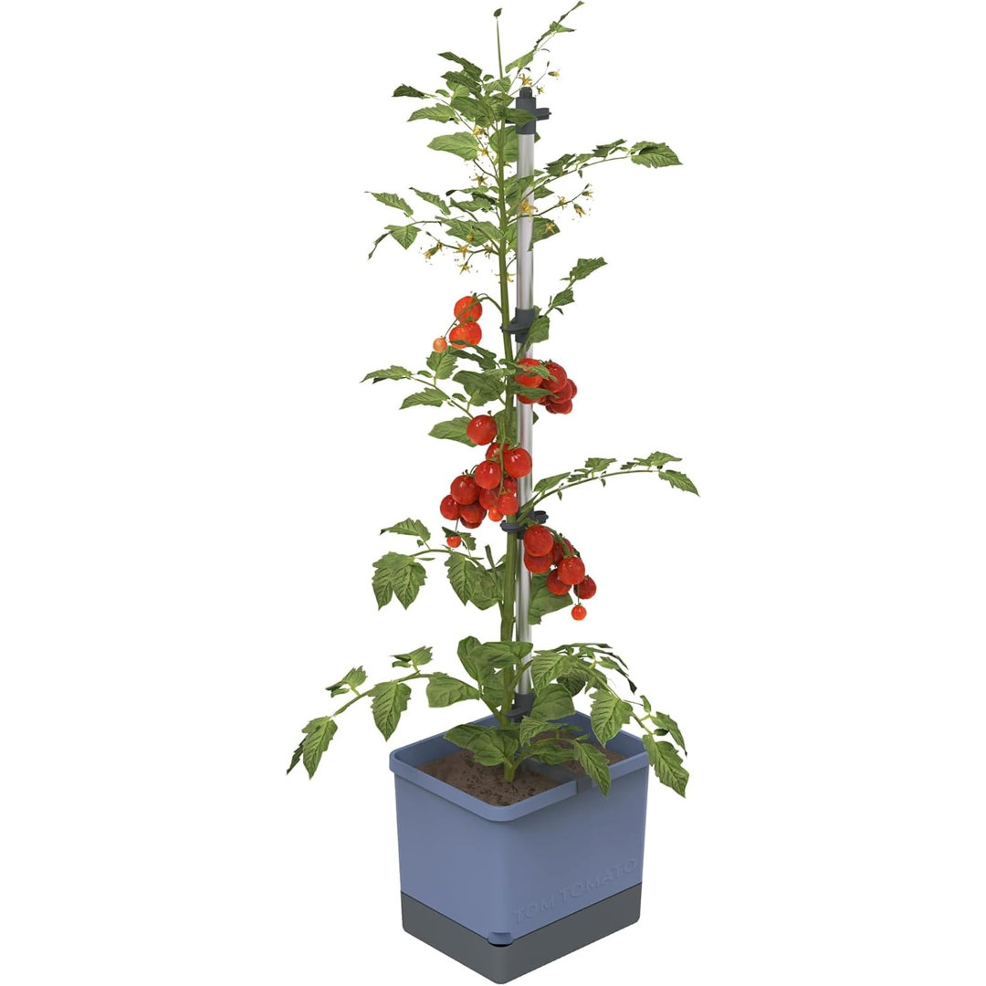 Tom Tomato Tomato Planter Pot, Climbing Aid, Plant Clips, Self-Watering, 4.5L Water Tank, 20L Soil