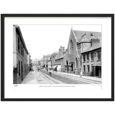 Ross-on-Wye, Gloucester Road 1906 1 Piece Single Picture Frame Wall Art