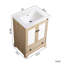 Ensemble de meuble-lavabo autoportant avec tiroir en céramique et 1 tiroir-135284823