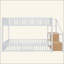 bunk bed with storage ladder