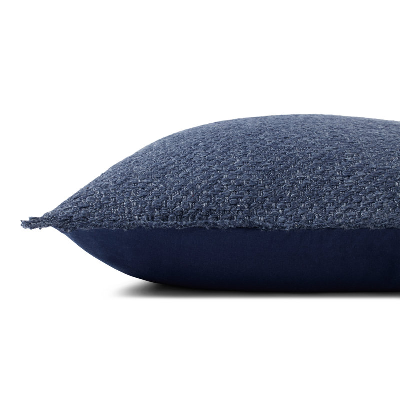 Coussin Lenette Loloi, Bleu marine, Polyester/ Bourre en polyester