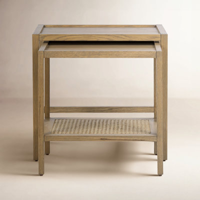 Devin 22" Oak Nesting End Tables