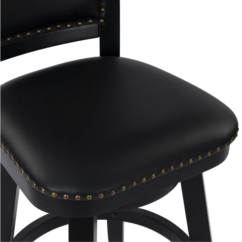 Tabouret de bar et de comptoir Angelja, Cerisier, Tabouret de comptoir (siège d'une hauteur de 25,7