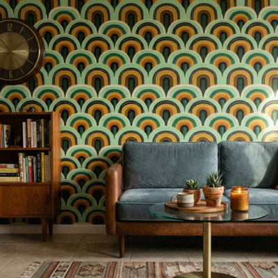 Papier peint moderne Mid-Century
