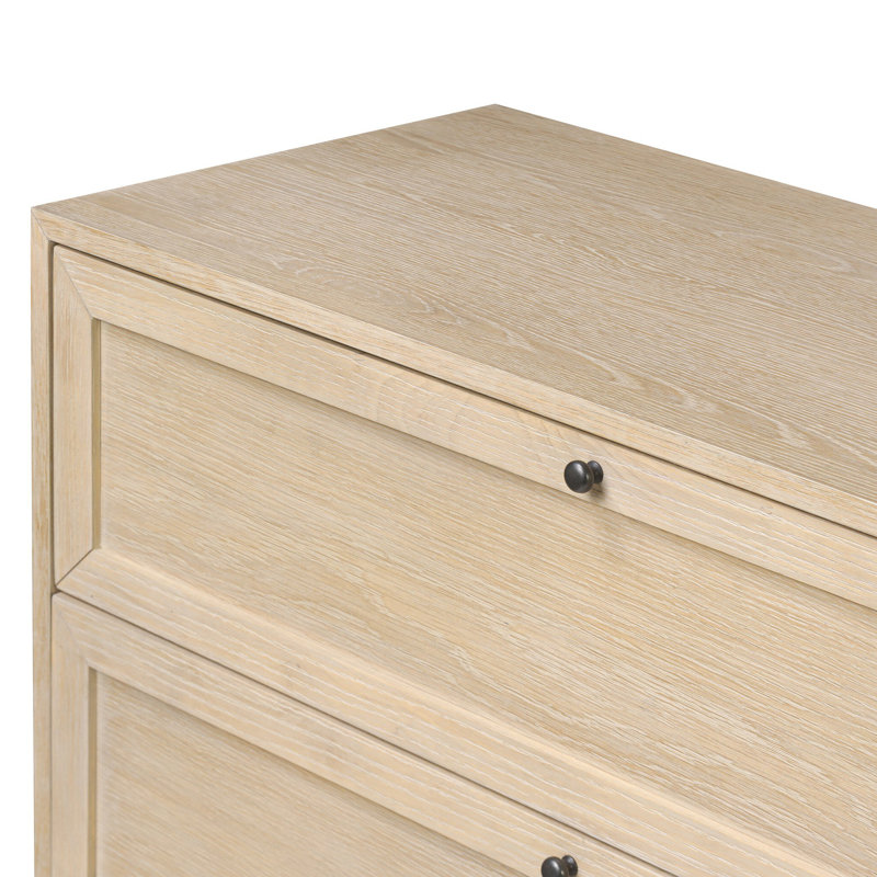 Commode double 6 tiroirs Sonata, Chêne blanchi clair