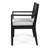 Dining Chair Pair, Dark Grey - Wood Construction With Tapered Legs And Water- Cushions, Elegant Pair Seat Cushioning, Comfort Elegance Merge