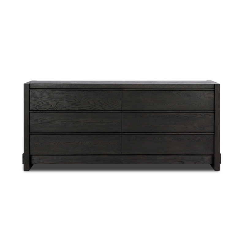 ARAMIS 6 - Drawer Dresser, Smoked Black Resawn