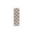 8' Natural And Ivory Geometric Power Loom Washable Non Skid Runner Rug