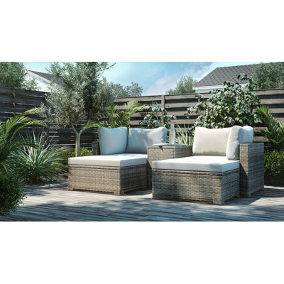 Angelie 4 Seater Rattan Sofa Set
