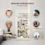Nafeeza 192cm H x 80cm W Geometric Bookcase-1548205100-1548205102